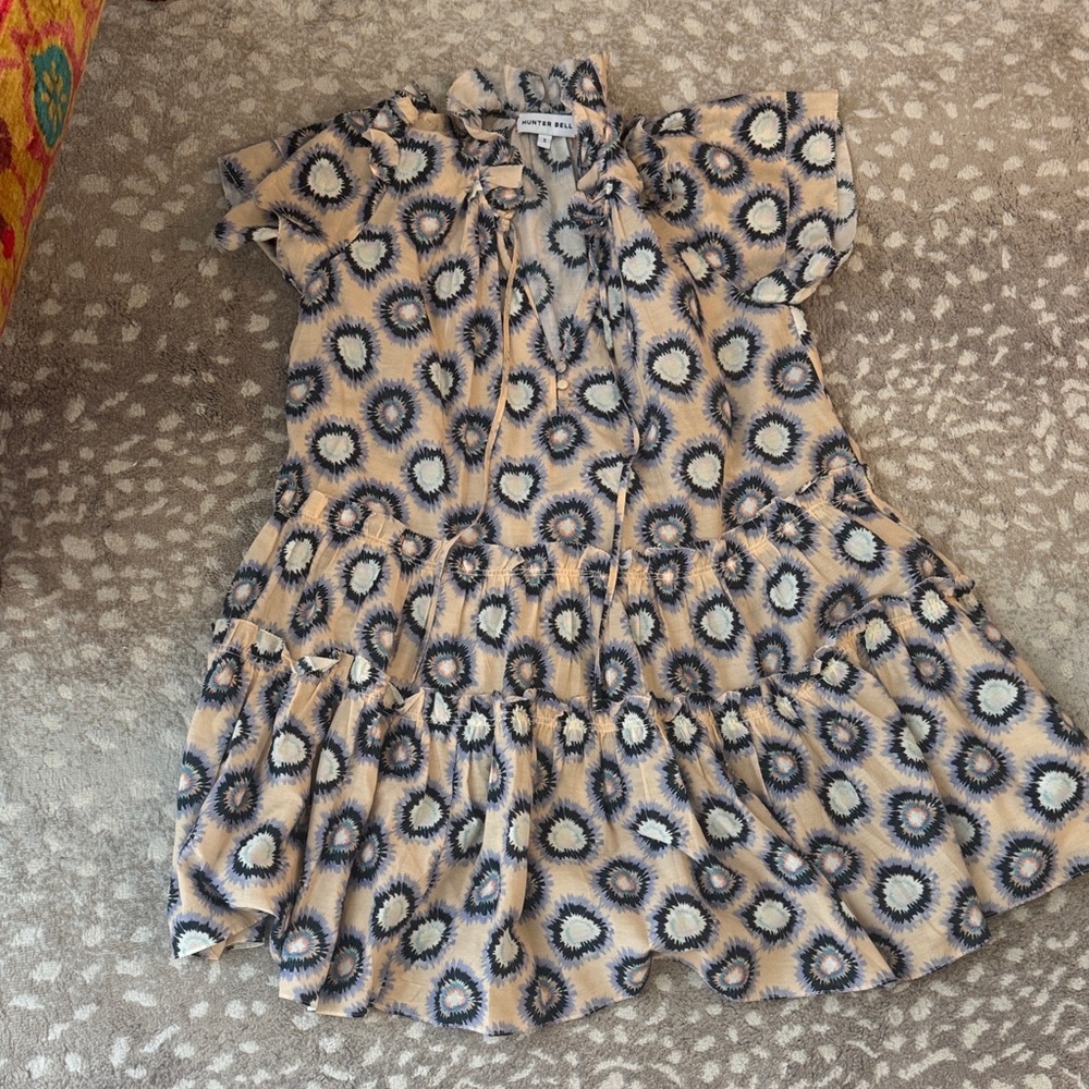 Beige and Navy  Dress